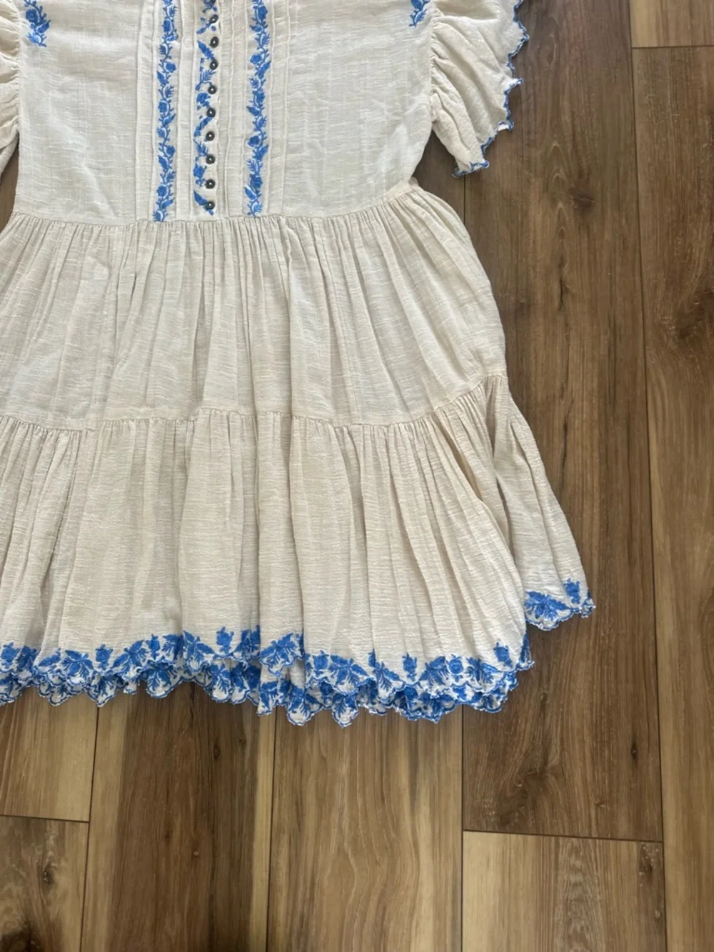 Free People women’s Santiago Embroidered mini endless summer Dress size small